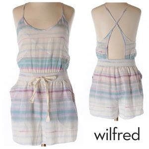 🚨LAST CHANCE. CLOSING 9.16🚨 Aritzia WILFRED Peri Silk Birch/Cockatoo Romper
